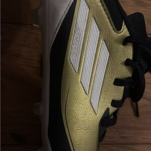 Adidas Kids Gold and Black F50 Messi Soccer Cleats